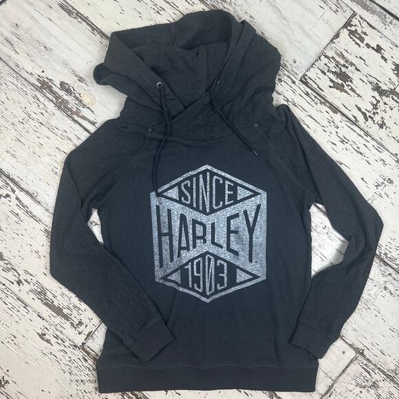 Harley-Davidson Since 1903 Hoodie - 99110-18VW double hood women’s Large NWOT - Picture 1 of 11